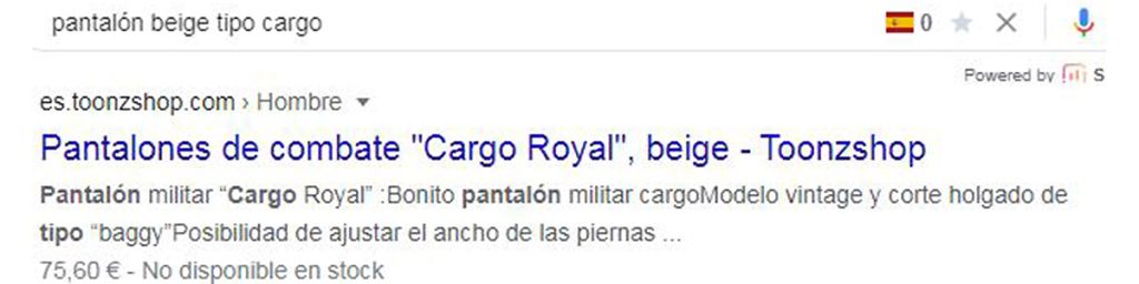 Shema precio y stock