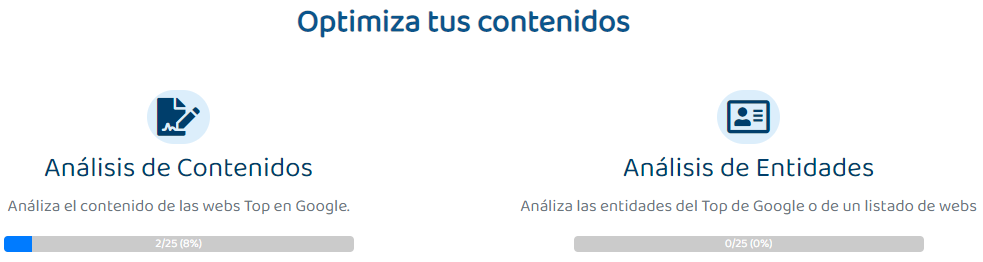 Análisis de contenidos y de entidades de Kiwosan