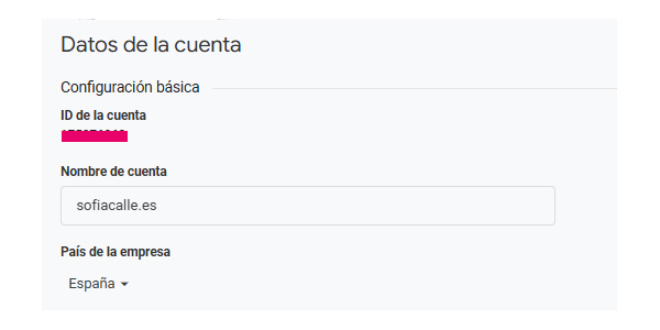 Google Analytics: configuraciones básicas | Sofia Calle - Consultora SEO para tiendas configuracion cuenta ga4 1
