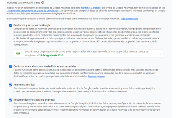 Google Analytics: configuraciones básicas | Sofia Calle - Consultora SEO para tiendas configuracion cuenta ga4 2